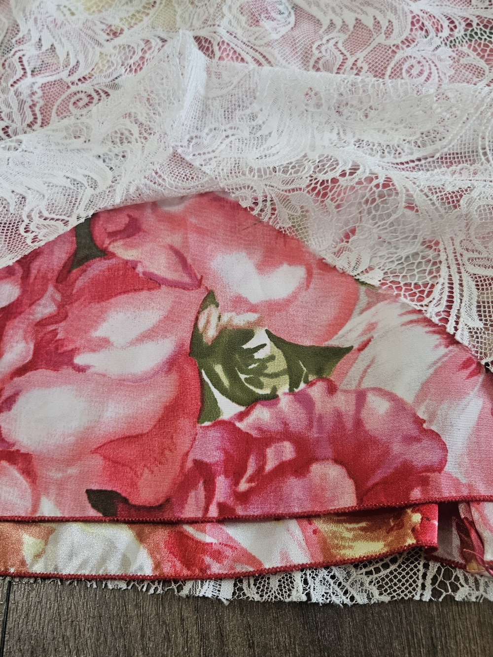 NWT Alberto Makali Floral Lace Overlay Skirt Size 6 - Picture 2 of 6